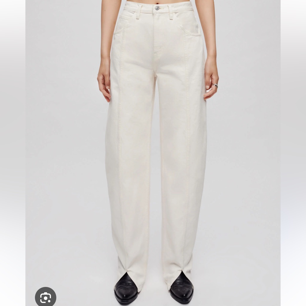 Re/Done Tailored Jean - Vintage White Size 26